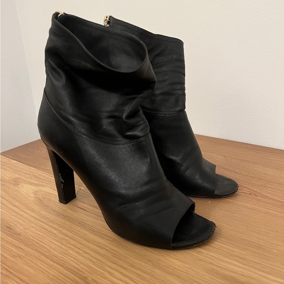 Chanel Leather Open Toe Heels - Picture 2 of 6